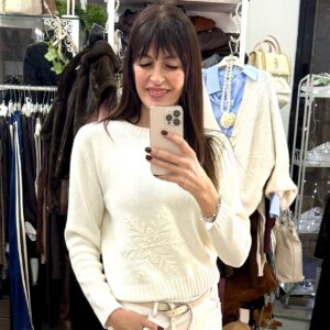 Pull Fiocchi di neve latte brend