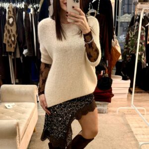 Gonna Motel asimmetrica con pizzo