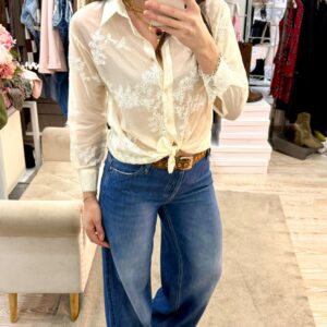 Jeans Please taglio doppio Wide leg