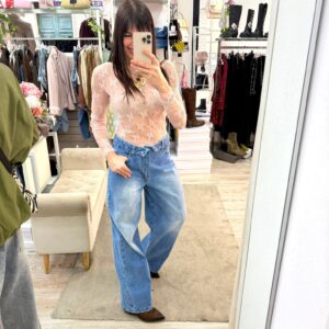 Jeans patta girata di Susy Mix
