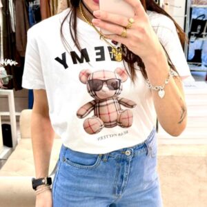 T-shirt cotone taglio over Motel