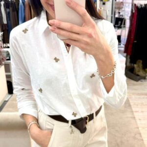 Camicia cotone con ricamo orsetti Only