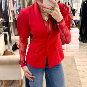 Blazer mezza manica con manica palloncino Imperial