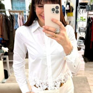 Camicia passamaneria fiori Susy mix