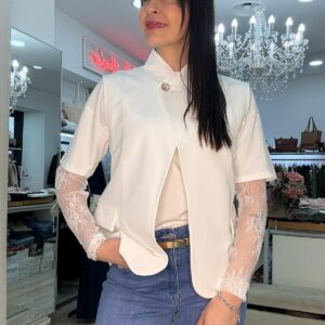 Gilet con bottone laterale Susy mix