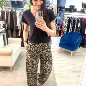 Pantalone animalier con coulisse Only