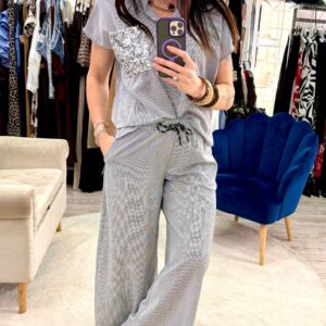 Camicia Paillettes Tensione In