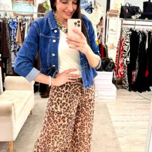Pantalone coulisse in vita mussola Tensione in