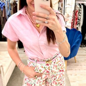 Camicia cotone mezza manica Only