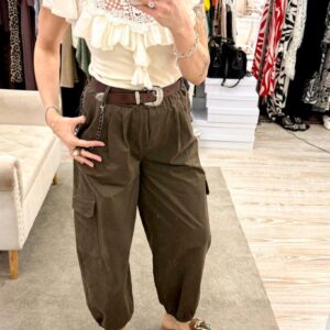 Pantalone camouflage con catena coulisse Motel