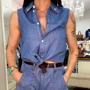 Camicia in denim tessuto chambray Only