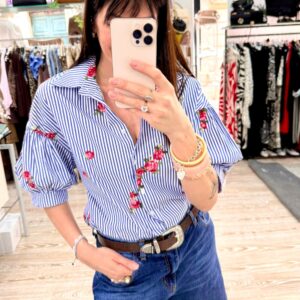 Camicia cotone rigato Brend