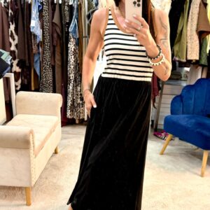 Abito in cotone doppia fantasia Susy mix