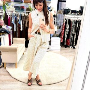 Pantalone balloon con cinta Dixie