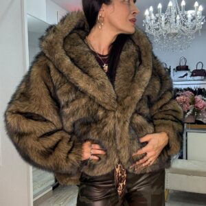 Eco fur modello ovetto over Gio Cellini