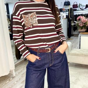 Susy mix maglia taschino Righe