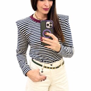 Maglia Righe Spallina
