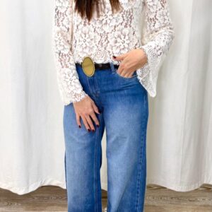 Jeans dritto lavaggio medio Please