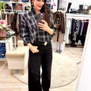 Jeans doppio Wide leg con ricamo in pizzo laterale Only